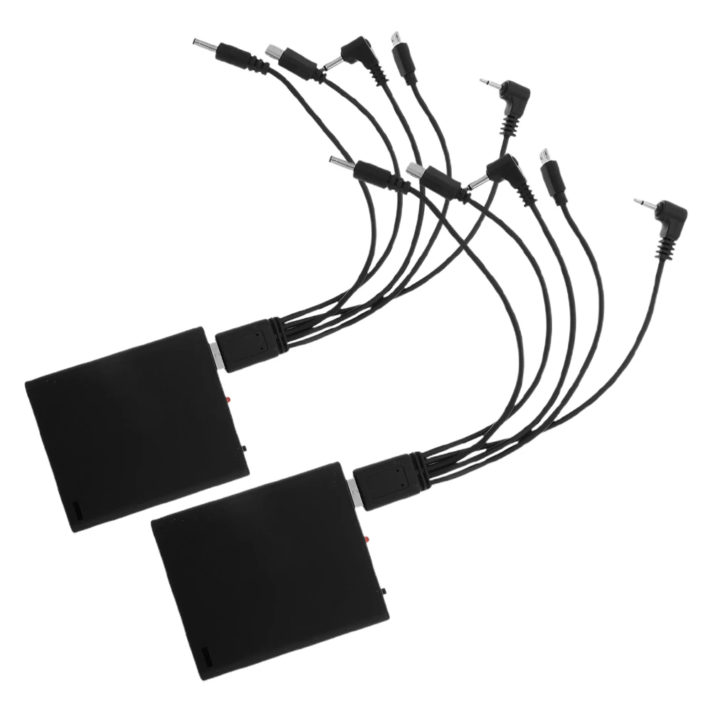 

2pcs External Backup Unit Portable DC AC Outlet Multi-Output Emergency Supply for Safe Box Locking Storage Compatible