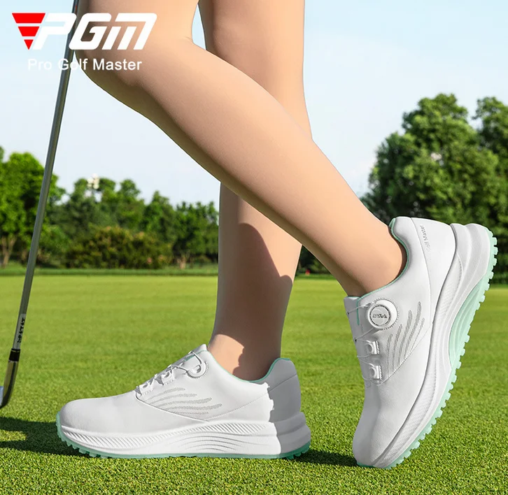 PGM Golf Sneakers Summer Women\'s Shoes Waterproof Knob Sports Shoes Anti slip and Comfortable Lightweight Nailless Shoes XZ383