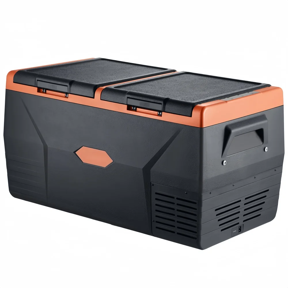 

ICECO MCD75 Dual Zone 12V Compressor Portable Car Fridge Freezer Automobile Refrigerator With Wheels And Handle