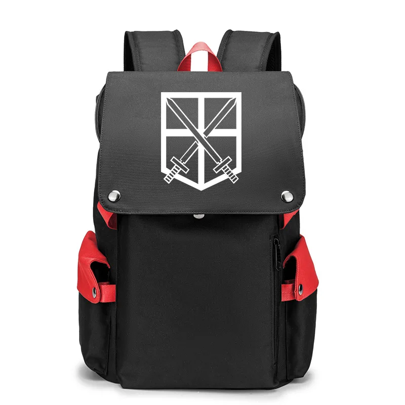 Attack on Titan Teenage School Backpack Bag Girls Boys Back To School Bags USB Charging Shoulder Bookbag Travel Laptop Mochila