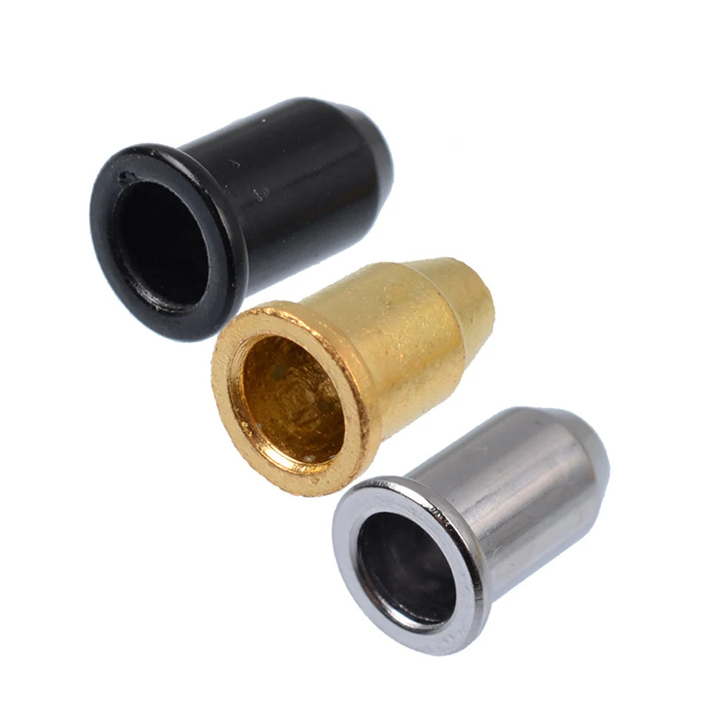 

30pcs Guitar String Caps Black Through Body Ferrules Mounting Buckle For Bass Replacement Parts Compatible With Bullet Strings