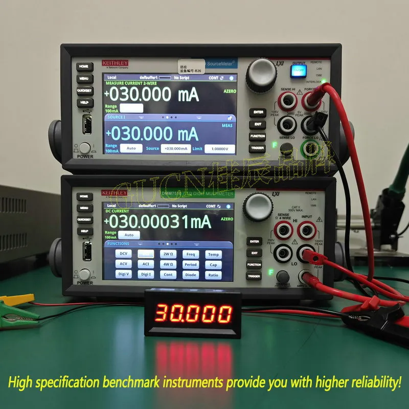 BY539A 5-bit microampere high-precision digital ammeter ±0.1UA-30.0000mA/300.000MA/3MA/3A/300.000UA/30A Communication RS485