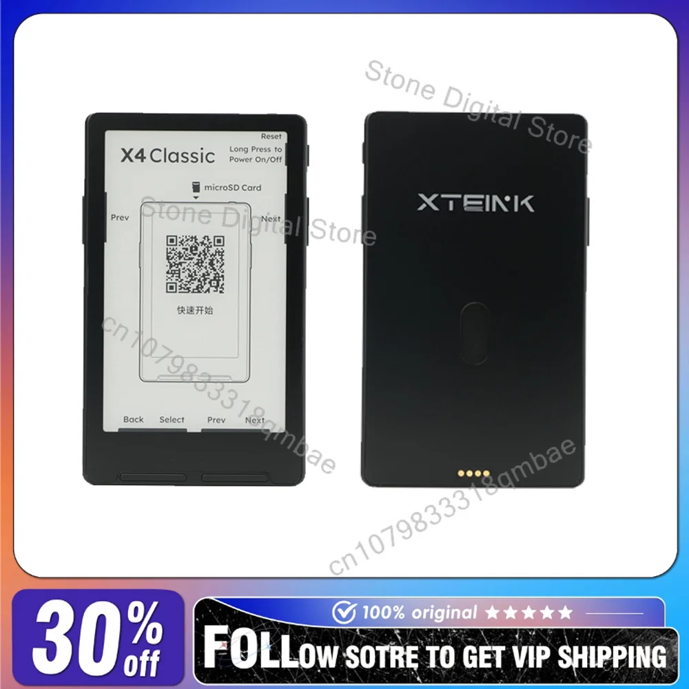 XTEINK X4Classic 4.3-inch Lightweight E-ink Reader Charging Dock 2pcs Set for Desktop Reading Accessories International Version