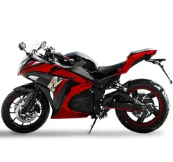 Motocicleta eléctrica sin escobillas para adulto, motor de CC de 6000W y 72V, velocidad máxima de 130 km/h, venta directa de fábrica