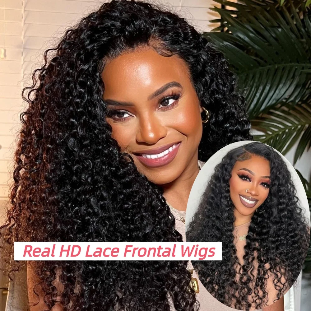 

Jerry Curly Real 13x6 13x4 HD Lace Front 15A Super Double Drawn Glueless Wig 5x5 Real HD Lace Frontal Brazilian Human Hair Wigs