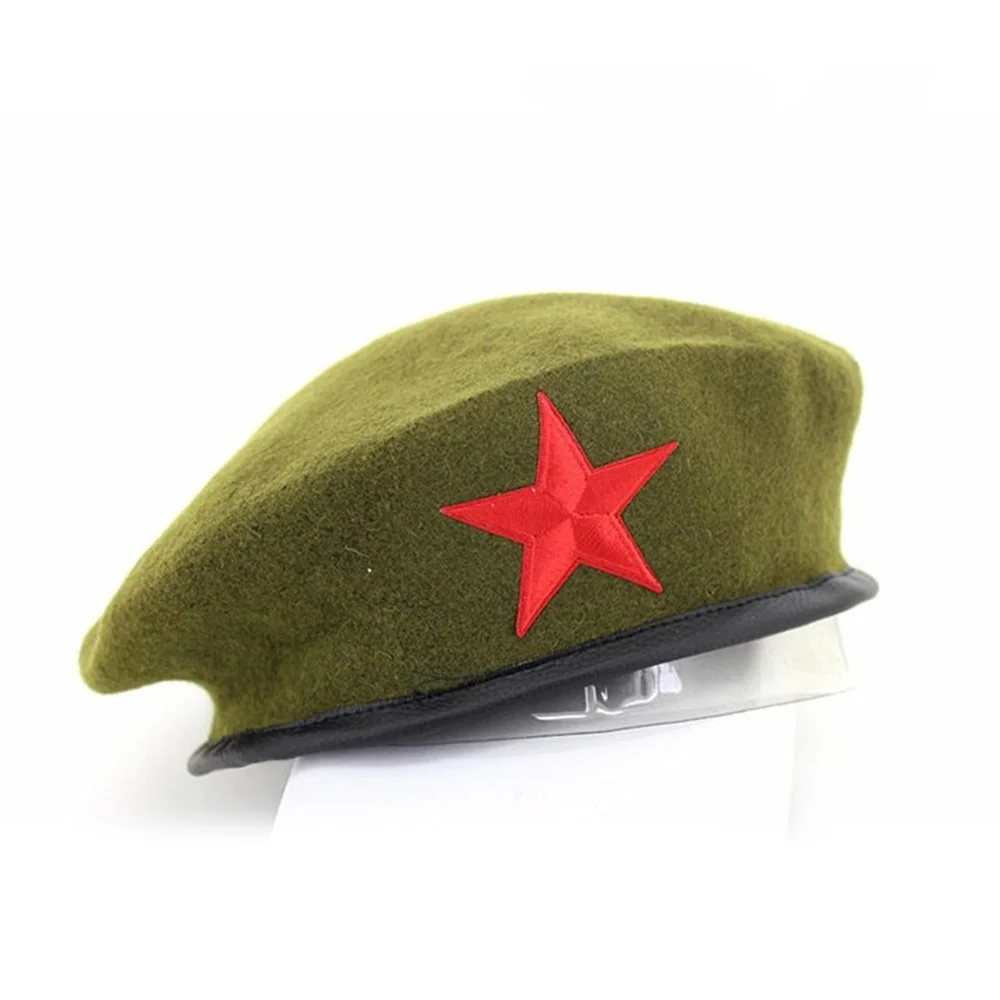 Hot Breathable Metal Badge Star Mesh Beret Sailor Dance Military Hat Performance Walking Travelling Navy Caps for Men Women 60CM