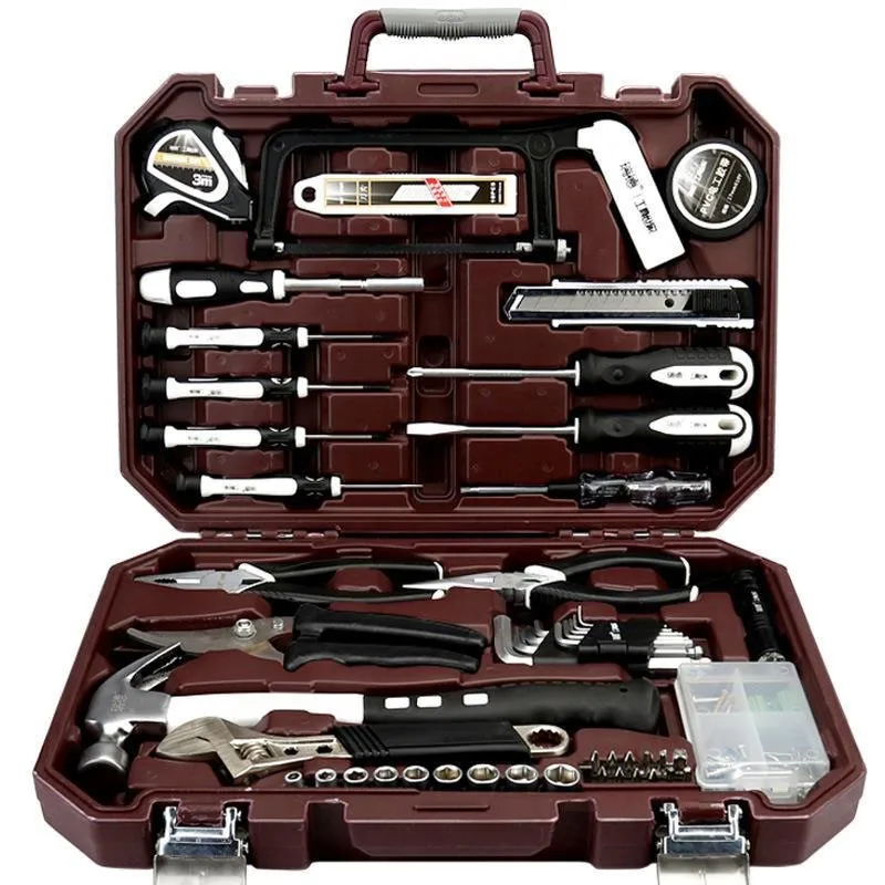 F50 Crimp Pliers Tool Box Household Hardware Mechanical Workshop Torque Wrench Complete Waterproof Plastic Tool Case Tools Sets