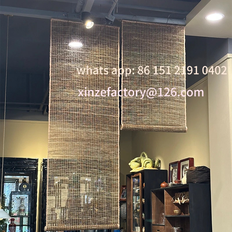 

Customizable Retro and nostalgic ramie curtains, partition screens