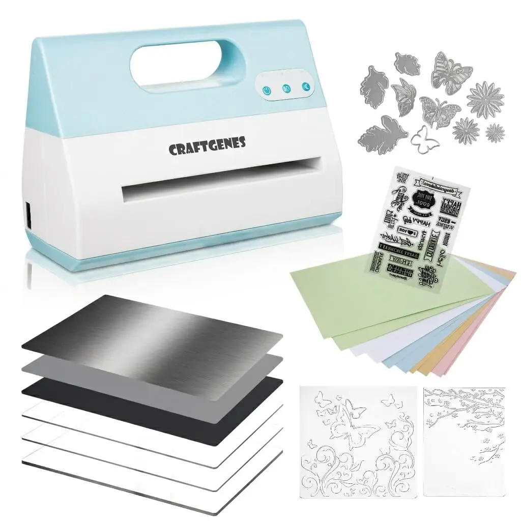 

A4 Electric Die Cutting Machine 9 Inch Automatic Embossing Machine Starter Kit 110V 200W High Power Die Cutter for Card Making