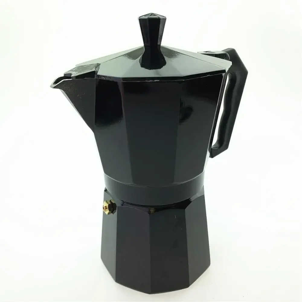 Coffee Pot Aluminum Pot Appliance Italian Concentrated Single Valve Octagonal Hand Pot Heating Furnace Household