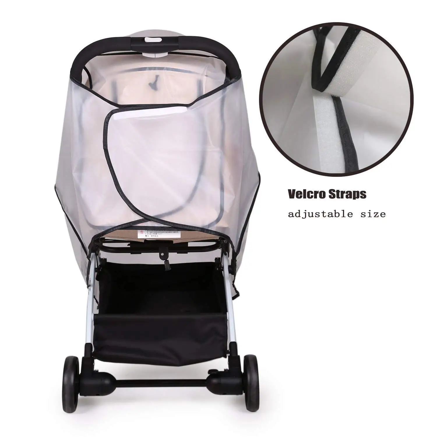 

Hot-Stroller Rain Cover Universal, Baby Travel Weather Shield, Windproof Waterproof, Protect From Dust Snow