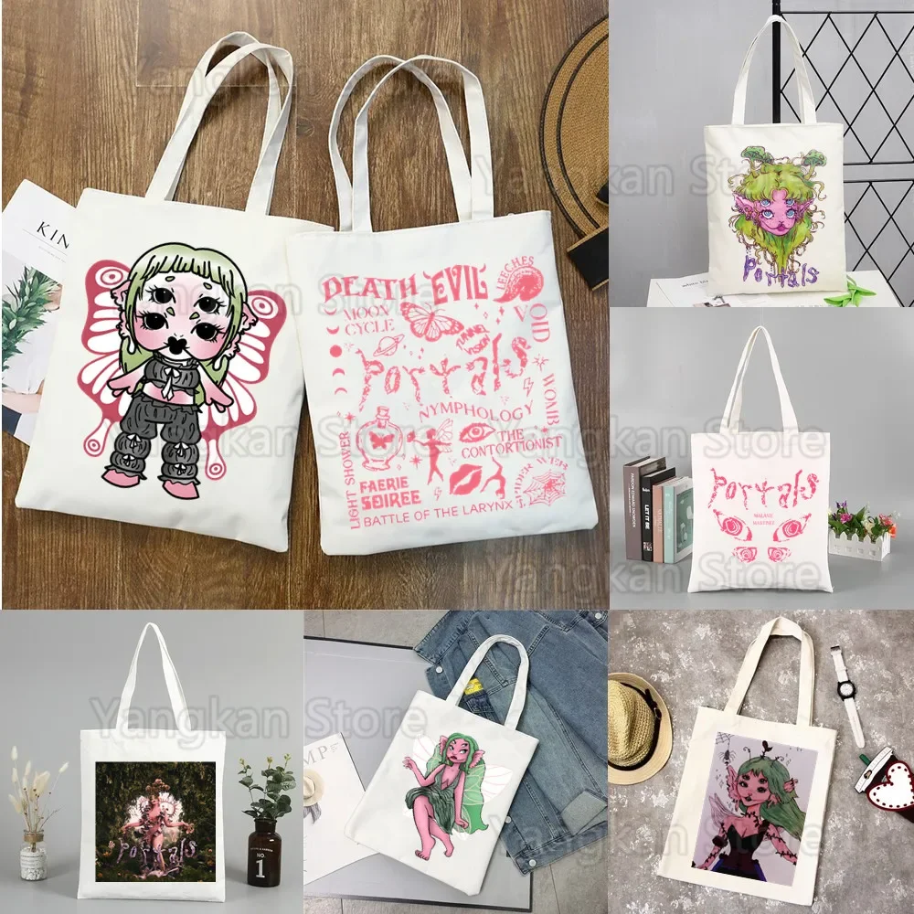 Melanie Martinez Portal Shopping Bag Women Handbag Shoulder Ladies Shopper Canvas Large Capacity School Tote Bag