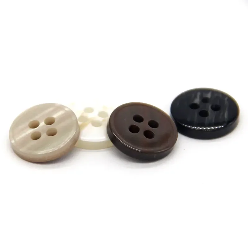 DOTOLLE 9/10/11/13mm Pearl Shell Light Resin Shirt Buttons For Clothes Fashion Dress Chiffon Flax Decorations Sewing Accessories