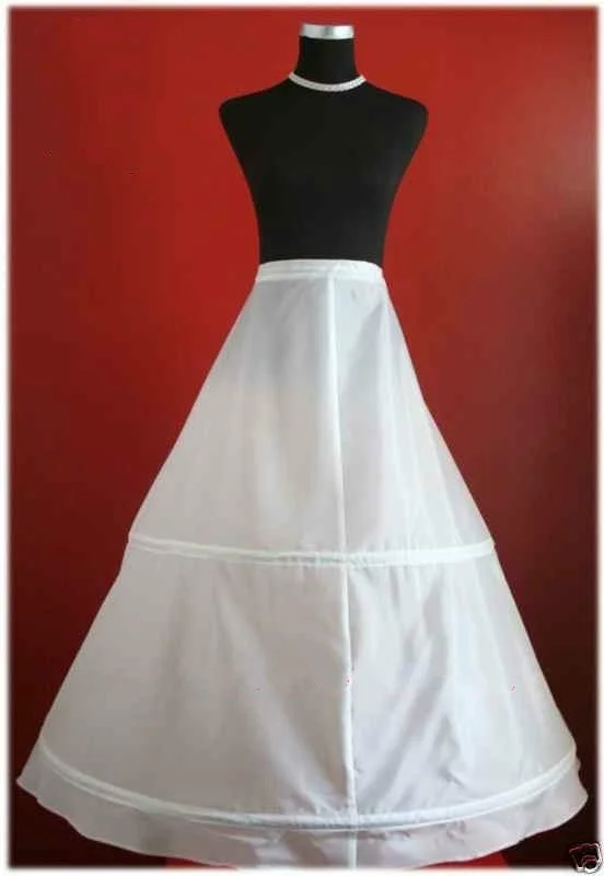 2-Reifen-Krinoline-Petticoat, Unterrock, Slip für Hochzeit