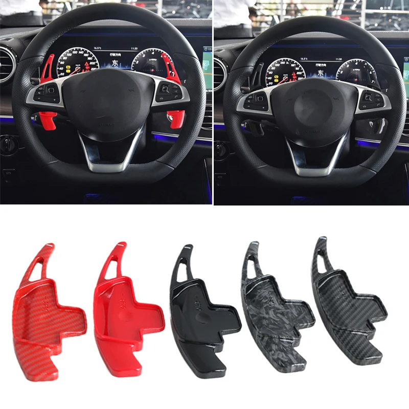 Car Steering Wheel Shift Paddle Shifter Extended ABS For Mercedes Benz A B C E GLE GLC GLA S G V Class W176 W205 W246 C117 W218