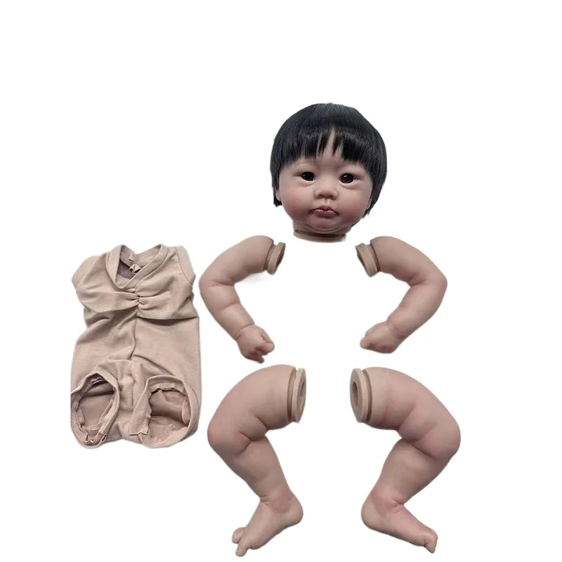

19inch Reborn Doll Kit Lali Already Painted Unassembled DIY Doll Parts with Hand Root-Hair and Detailed Veins Muñeca Kit Reborn