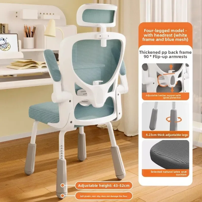 Study Chair Can Be Lifted And Adjusted, Primary And Secondary School Students' Home Desk, Homework Chair Comfortable Chair