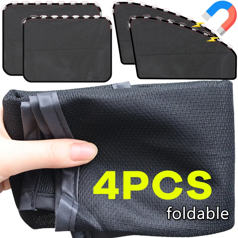 Magnetic Car Sunshade UV Protection Curtains Sun Shield Cover Double Sides Auto Window Sun Shade Protector Cover DIY Accessories