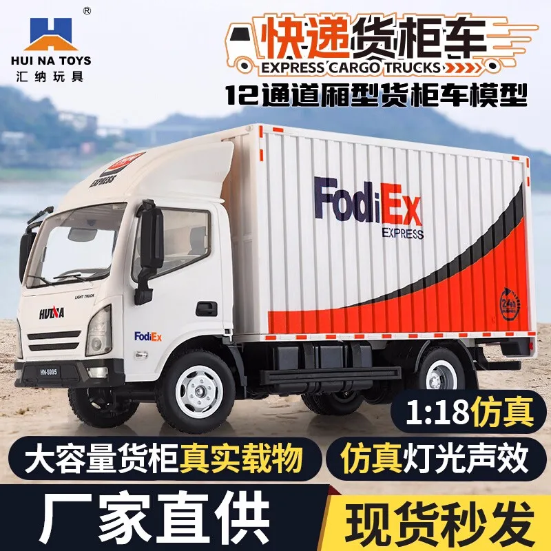 Nuovo camion telecomandato Huina 524 camion contenitore espresso telecomandato 1:18 telecomando leggero ragazzo regalo auto giocattolo regalo