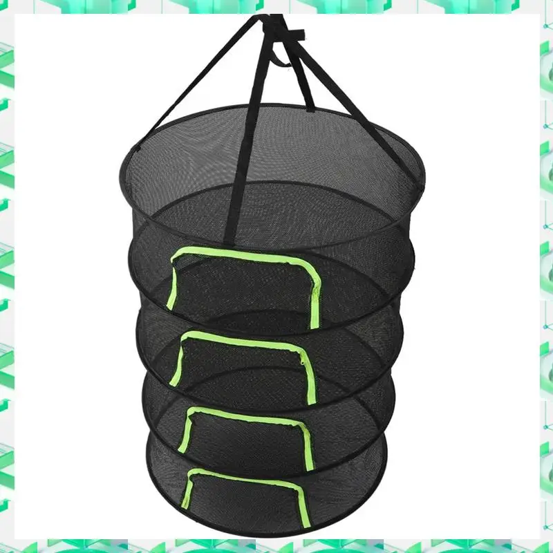 

FIZP Folding Dry Rack Drying Net For Herbs Hanging Basket Dryer Bag Mesh Herb Drying Net For Flowers Buds Plants
