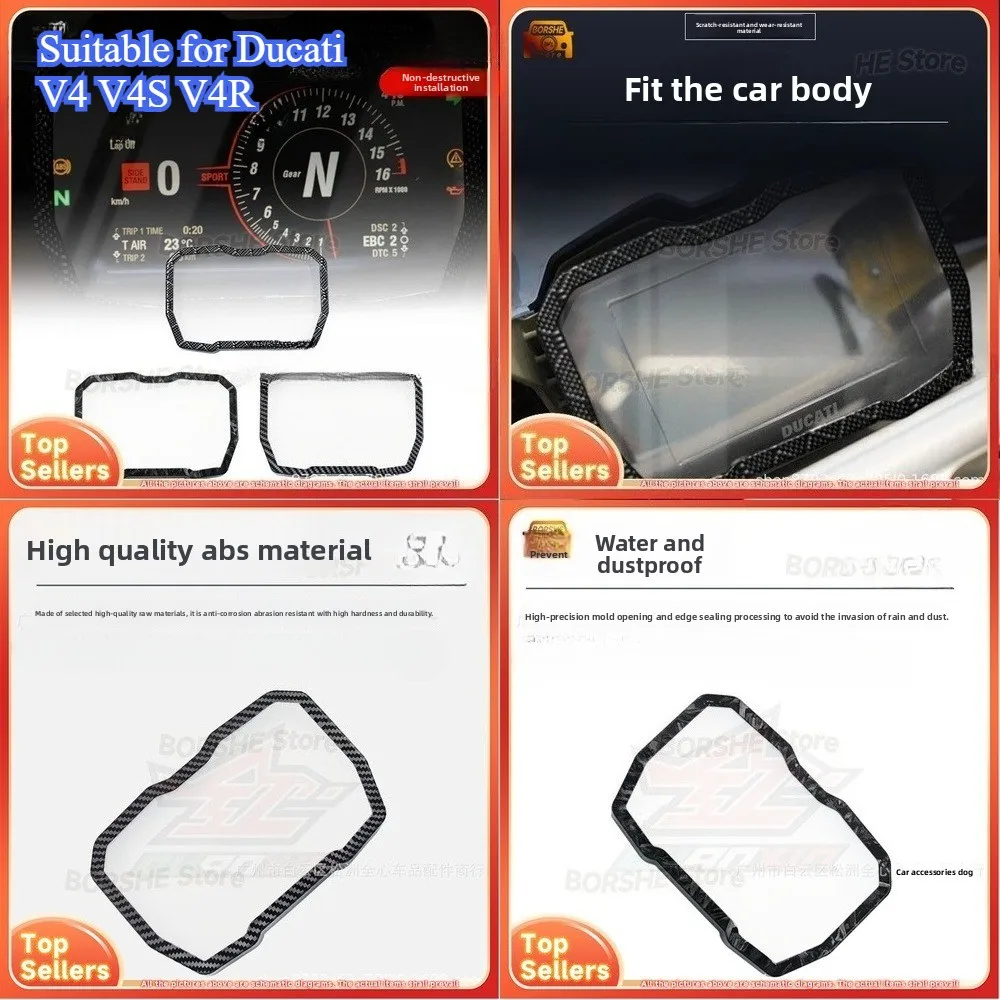 

2026 Suitable for Ducati V4 V4S V4R Motorcycle Dashboard Cover Waterproof Dustproof Scratch Resistant Clear Lens Accessory High