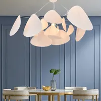 New Fabric Petals Pendant Light Wabi-sabi Style Creative Lamps for Living Room Bedroom Chandeliers Vintage Personality Room Lamp