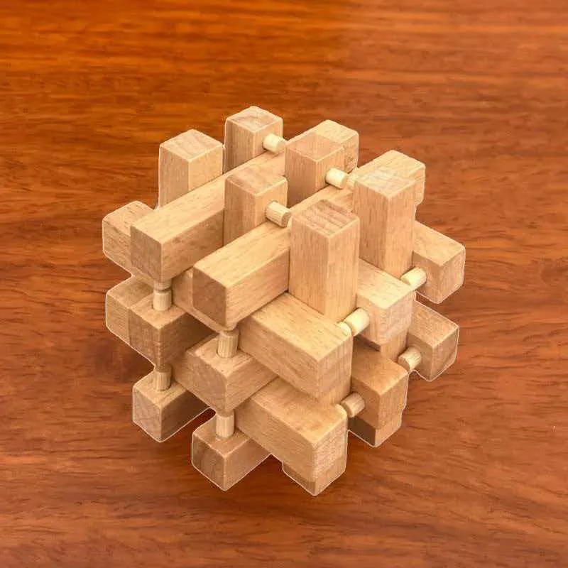 Luban Lock Eighteen LuoHan Wooden IQ Puzzle Brain Fitness Games Teaser Puzzles for Adults Kids Mind Challenge Educational Toys - view 6