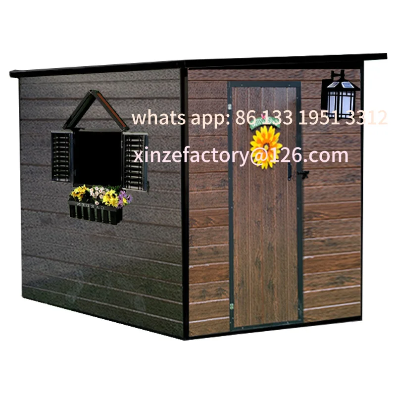 

Outdoor garden tool room Self-built simple mobile house Assembly movable storage household removable temporary house