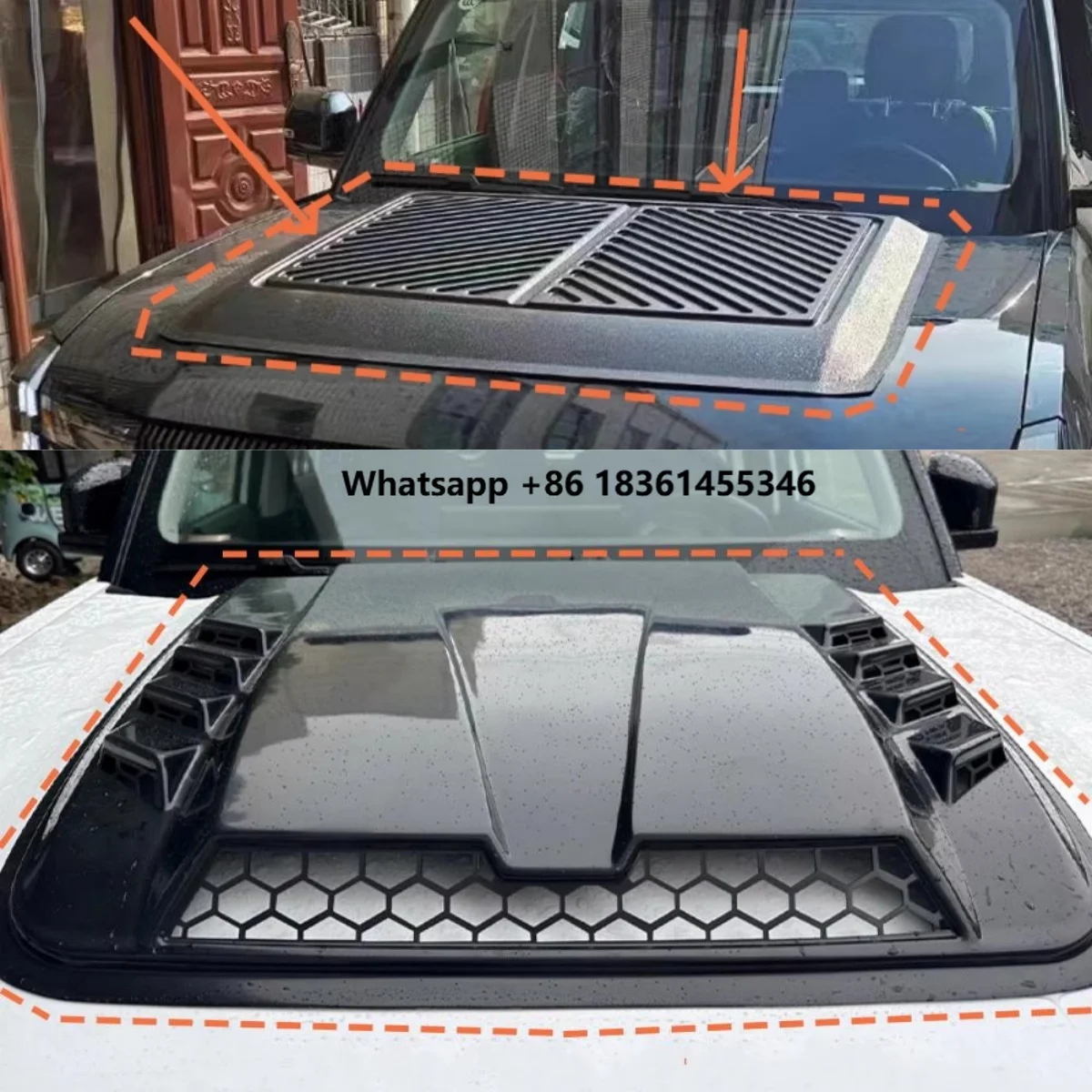 

For Icar 03 Modified Bonnet Engine Cover Car Kit Accessories Car Engine Hood Cover Trim Strip Assembly