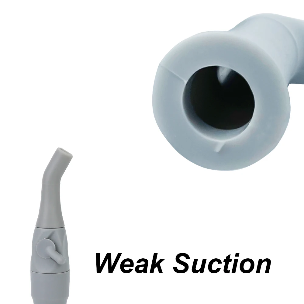 5 PCS Ejetor de Saliva Dentária Suga Borracha Snap Tip Adaptador Substituição