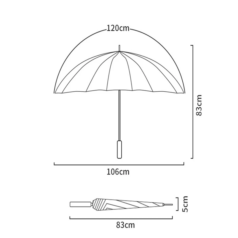 Wzmocniony 16K wiatroodporny długi parasol deszcz kobiety proste kolory Golf mężczyźni parasol uchwyt skórzany parasol odporny na duży pozbawiający tchu