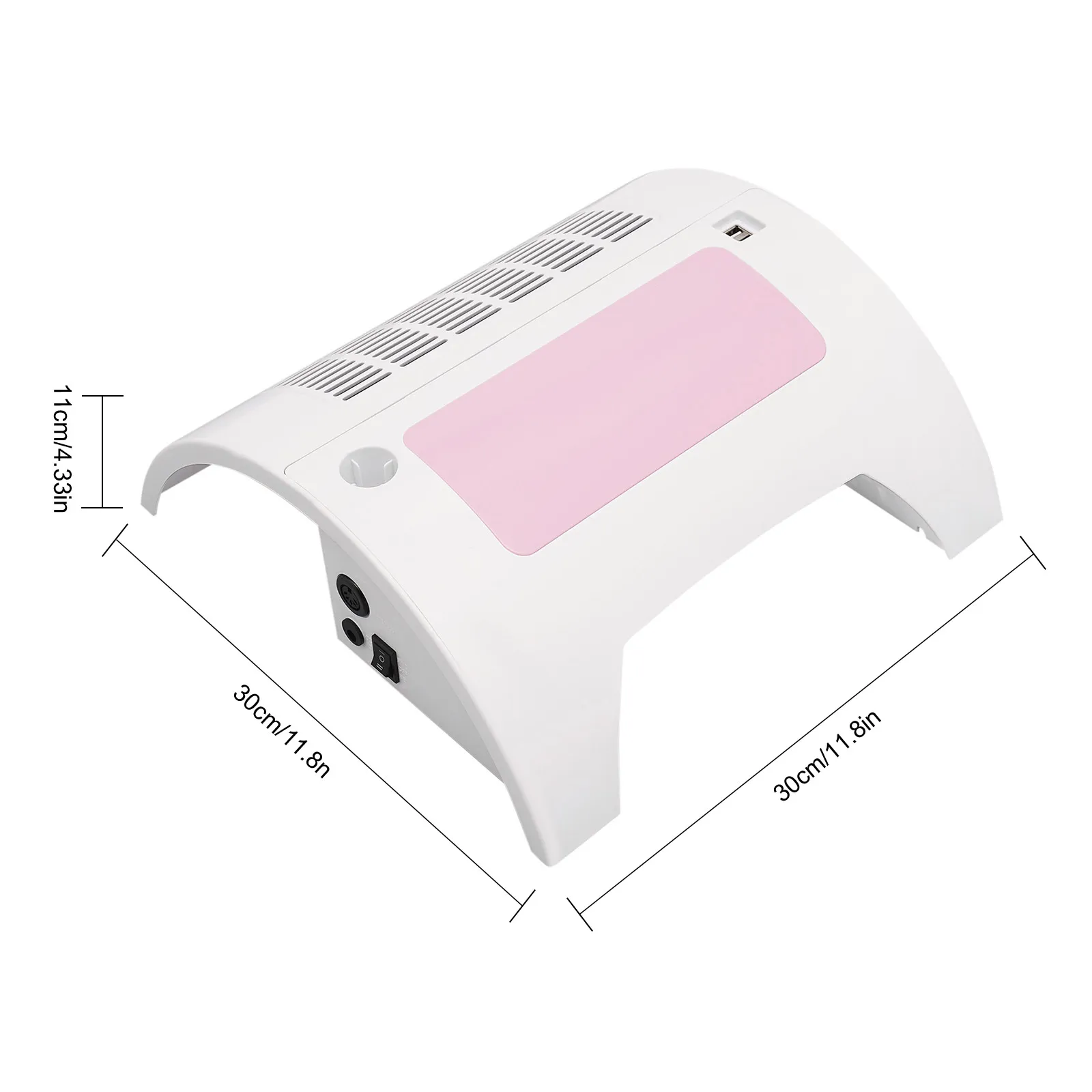 네일 먼지 수집기/네일 드릴 손 받침대&LED 데스크 램프, 5 in 1 LED 네일 램프 (젤 폴리쉬용, 네일 살롱 및 가정용)