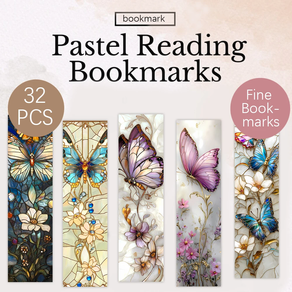 

32pcs, dreamy butterfly bookmarks, perfect for teachers, readers and book lovers, perfect for gifts, parties and birthdays