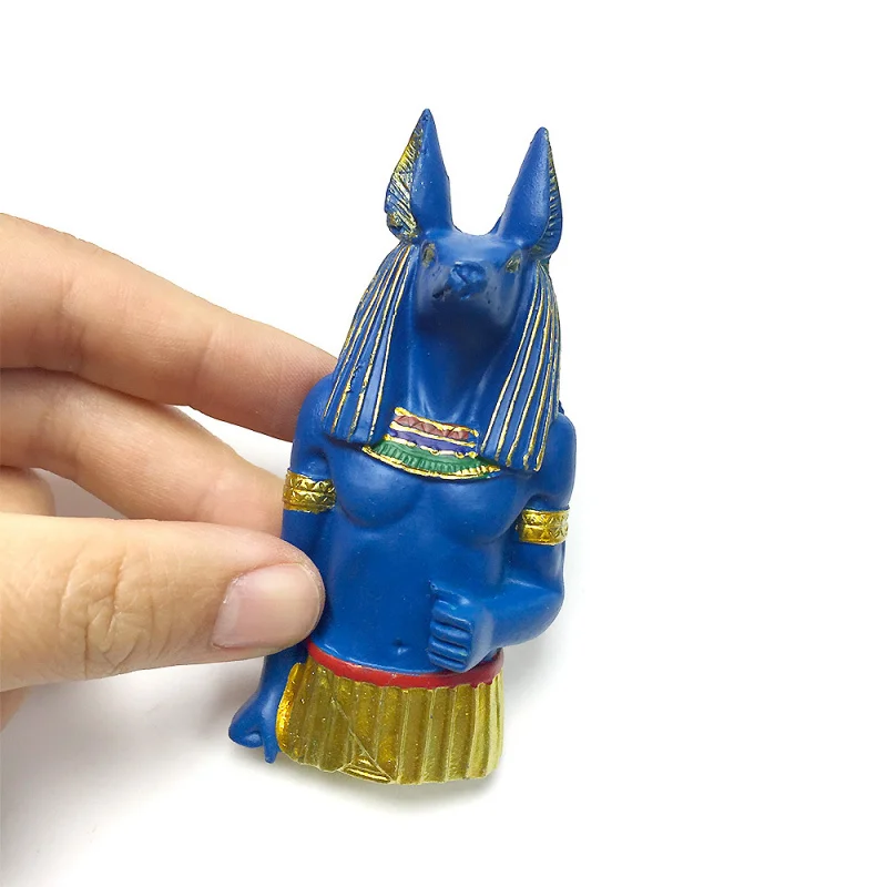 

Ancient Egyptian Anubis Statue 3D Simulation Creative Refrigerator Magnet High-end Popular Strong Magnetic Craft