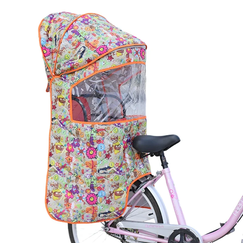 AliExpress NONE Electric Motocycle Wind Sun Canopy for Child Seats Bicycle Folding Child Seat Rain Cover for Electric Vehicle Safety Seats