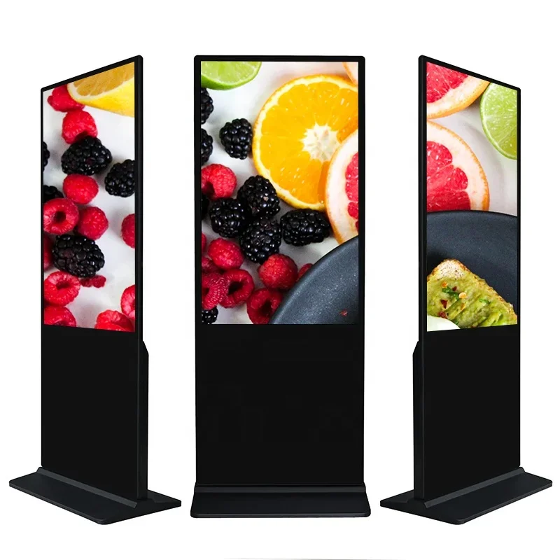 

New Floor Standing Vertical Tv Touch Screen Kiosk 4k Indoor Advertising Player Display Screen HD Lcd Led Digital Signage