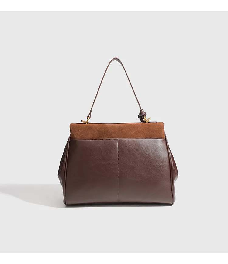 حقيبة يد جلدية عالية الجودة، حقيبة كتف ومحفظة نسائية، حقيبة بتصميم فاخر، جلد ذو سعة كبيرة، متعددة الاستخدامات من فراء الغزلان #3