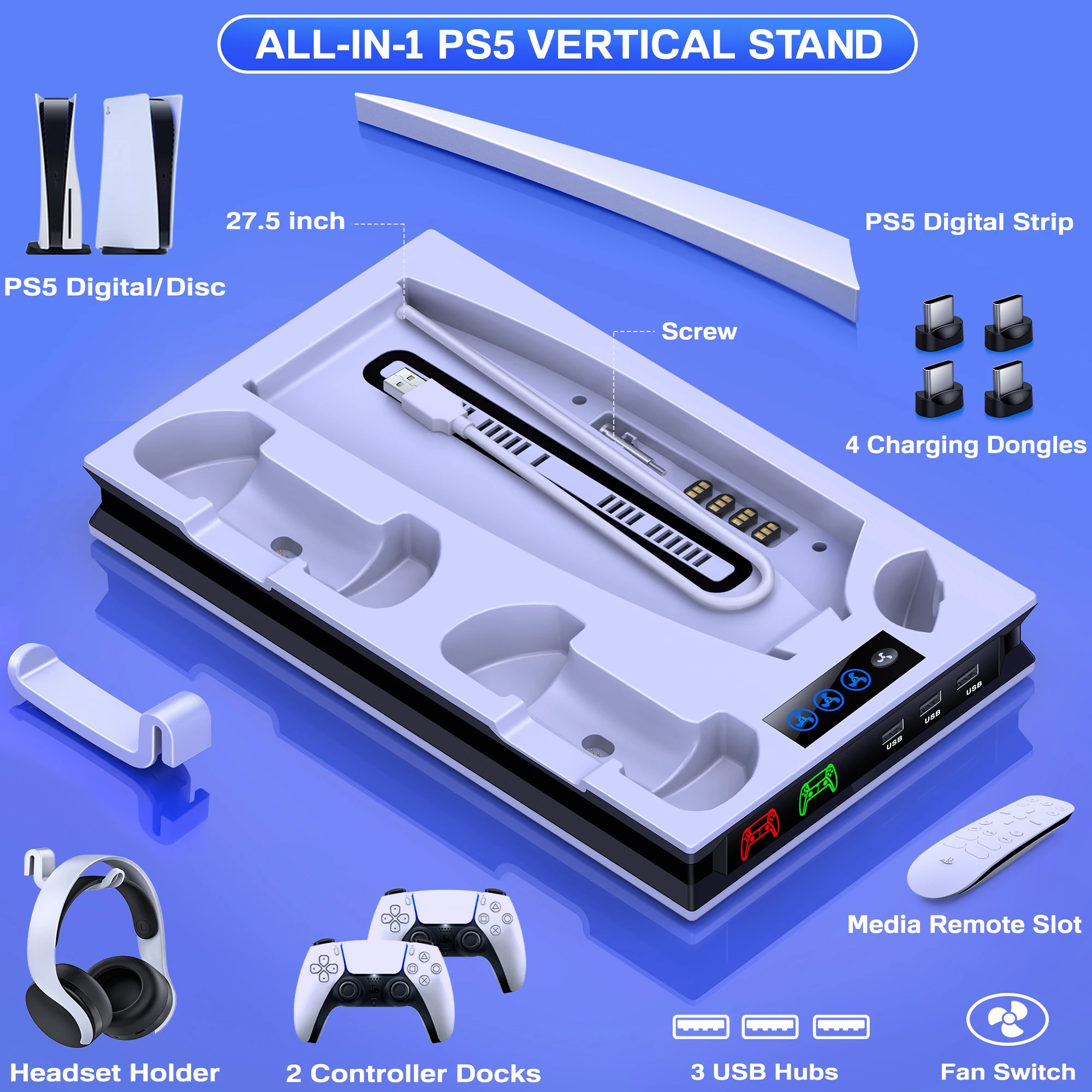 Thumbnail 2 - #8 Newest PS5 Vertical Stands