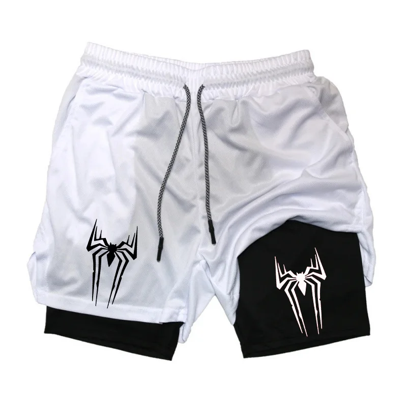 Camo Running Shorts Men Gym Sports Shorts 2 In 1 Quick Dry Workout Training Gym Fitness Jogging Short Pants Summer Men Shorts