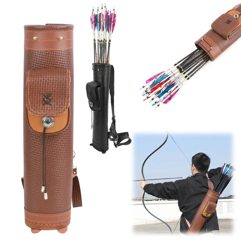 

Arrow Quiver Archery Arrow Holder Back Carry Arrow Bag Adjustable Shoulder Straps L/R Hand Bow Outdoor Shooting Hunting Target