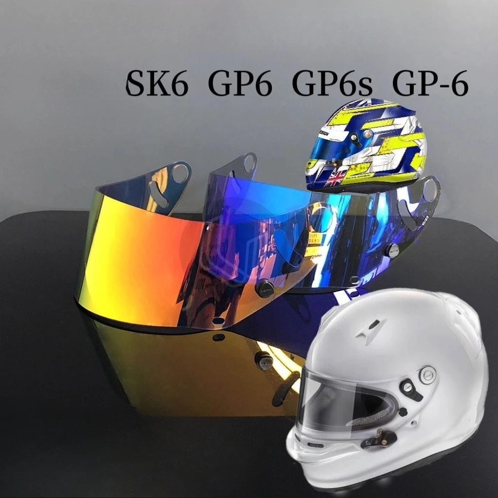 

Motorcycle Helmet Visor for Arai SK6 GP6 6S 6RC PED HD Anti-Scratch Anti-Fog Anti-Burst Day Night Use UV Protection
