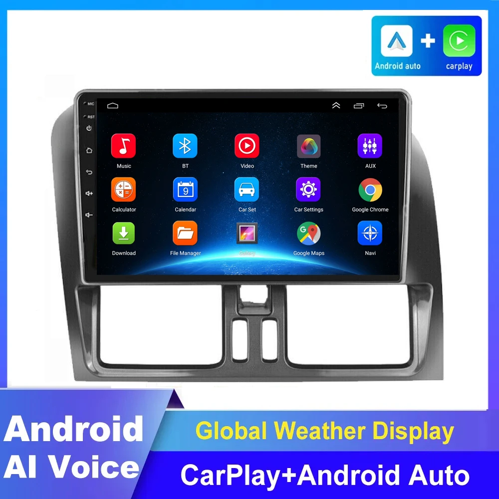 

Автомобильная Мультимедийная система Carplay, 8 ГБ + 256 ГБ, Android 14, для Volvo XC60 que 1 2008 2009 2010 2011-2013, 4G + Wi-Fi, GPS, DVD, 2Din, Авторадио