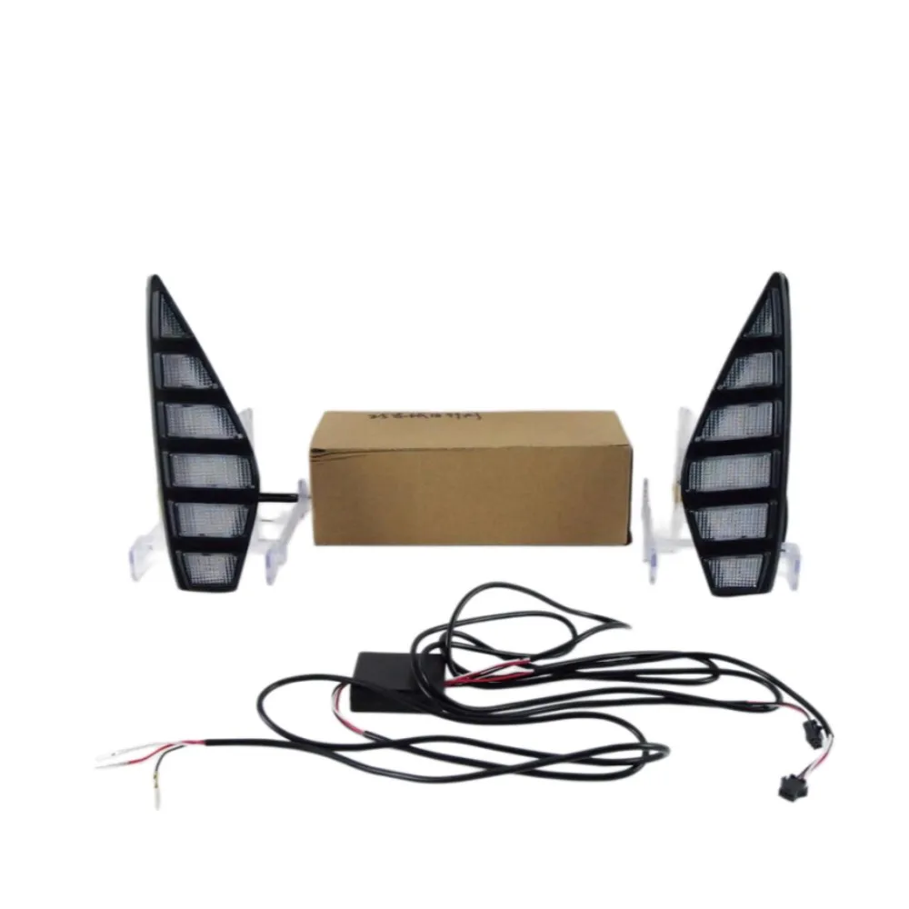 

July King Car Daytime Running Lights for Honda Civic 2025, White 6000K DRL + Streamer Yellow Turn Signals + Ice Blue Night DRL
