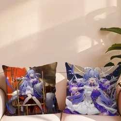 Game Honkai Star Rail robin Pillow Case Sofa Living Room Bedroom Headboard Backrest Cushion Square Cushion Nap Time