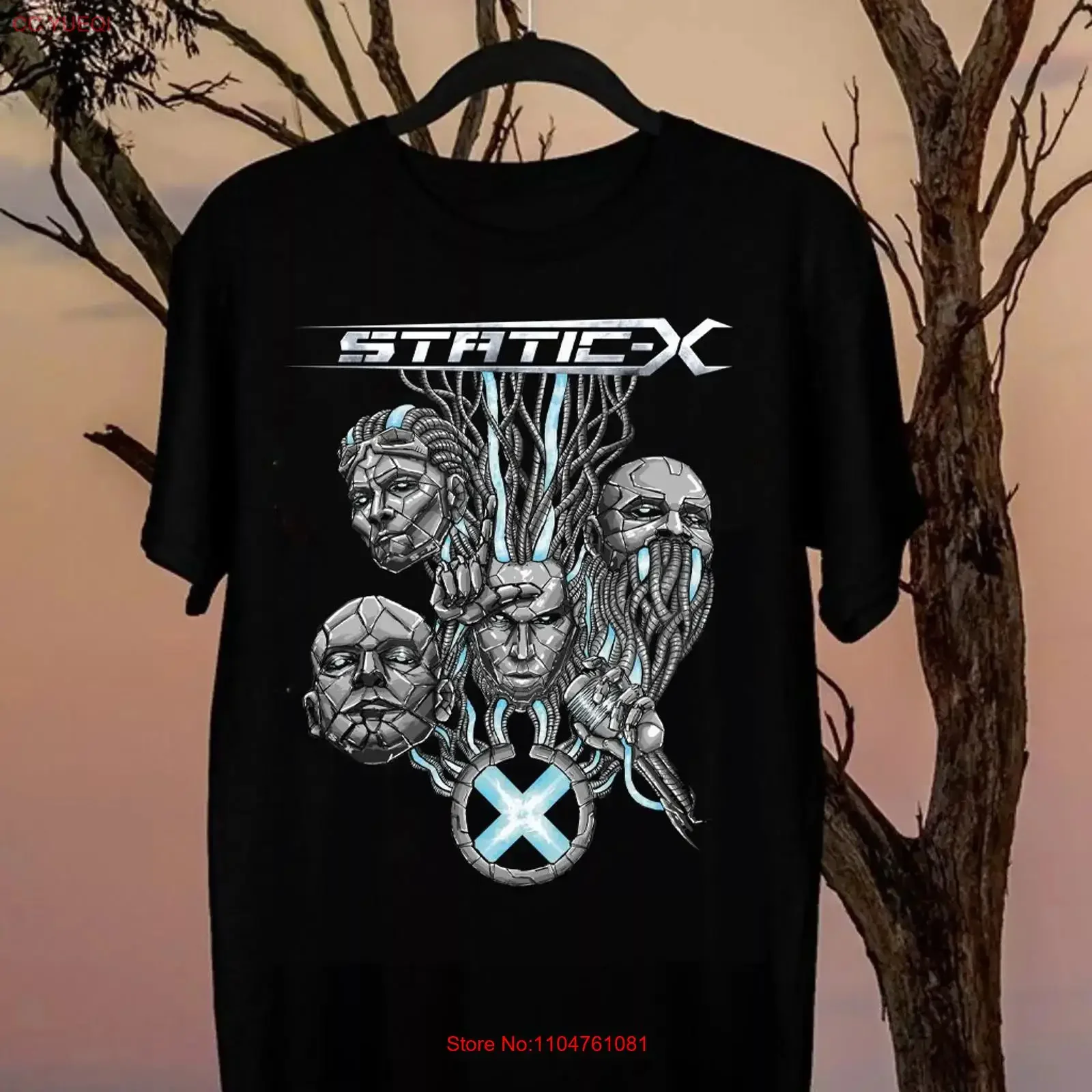 Hot Static X Band Black Cotton All Size T Shirt FN1157 vintage Washed Comfortable Unisex homme designer clothes streetwear