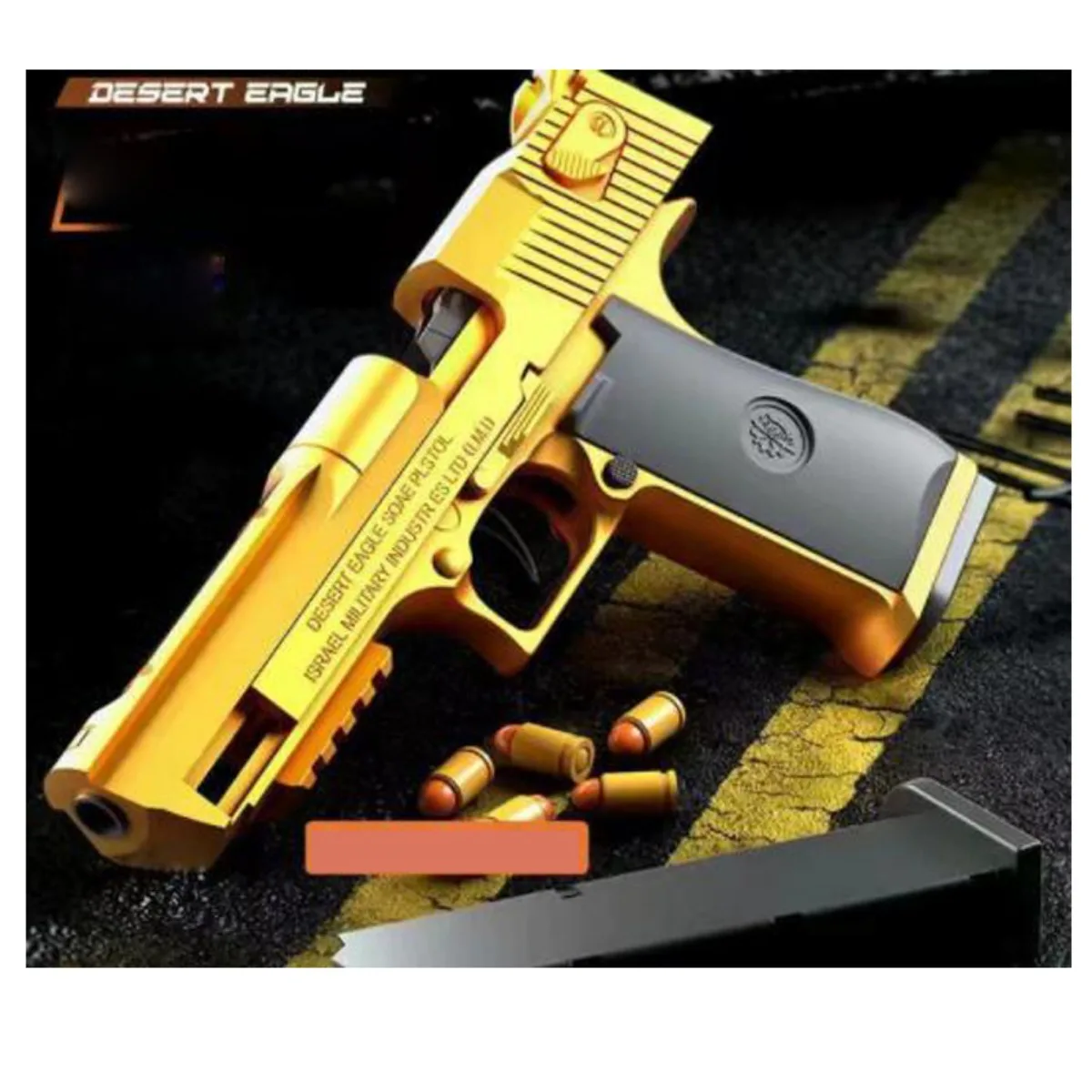 Pistola de juguete con águila del desierto, pistola de eyección de maletero, bala de espuma suave, arma CS para exteriores para juego de disparos, regalo de cumpleaños y Halloween