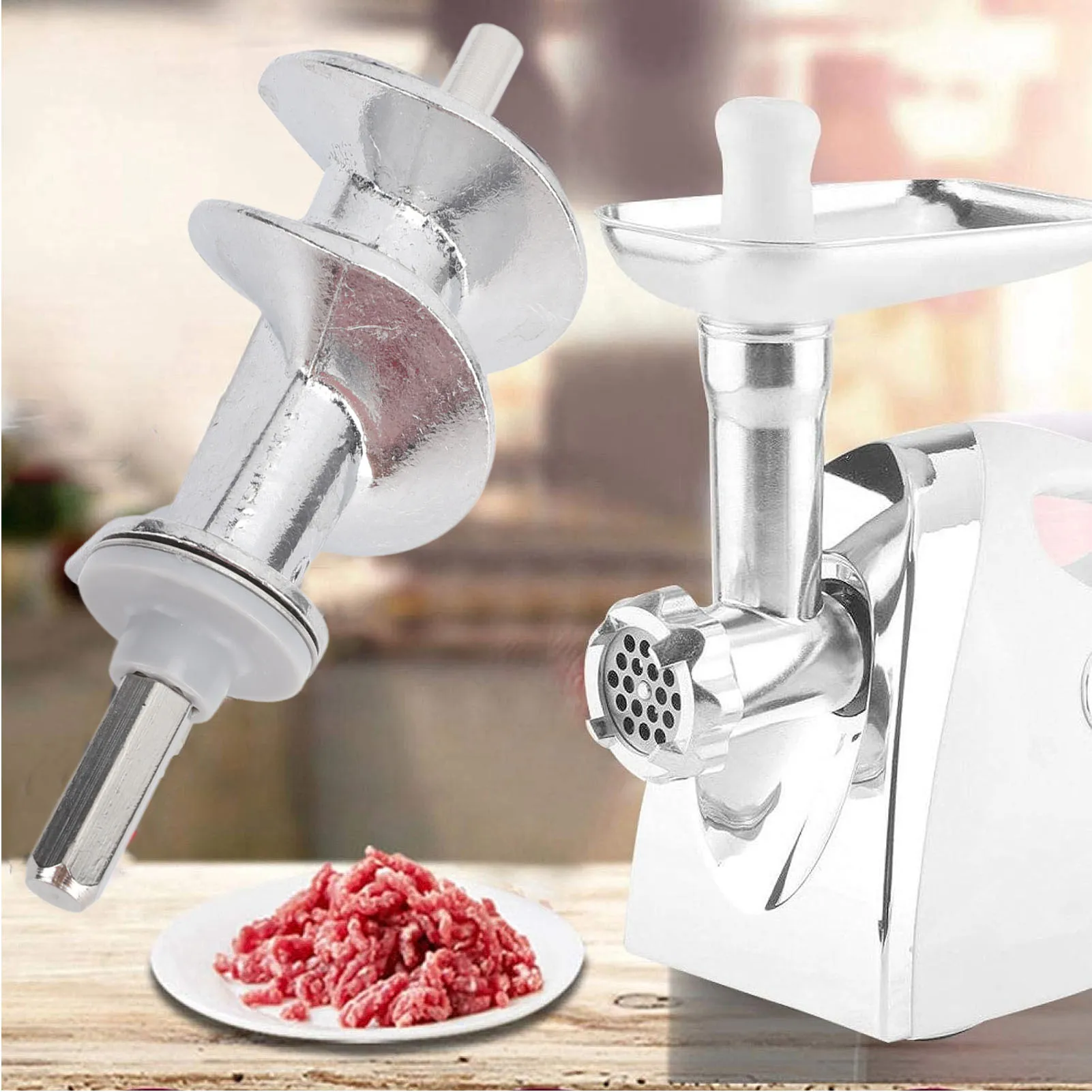 Meat Grinder Auger Meat Mincer Auger Meat Mincer Screw Stainless Steel Meat Mincer Screw Replacement Electric Meat Grinder Parts