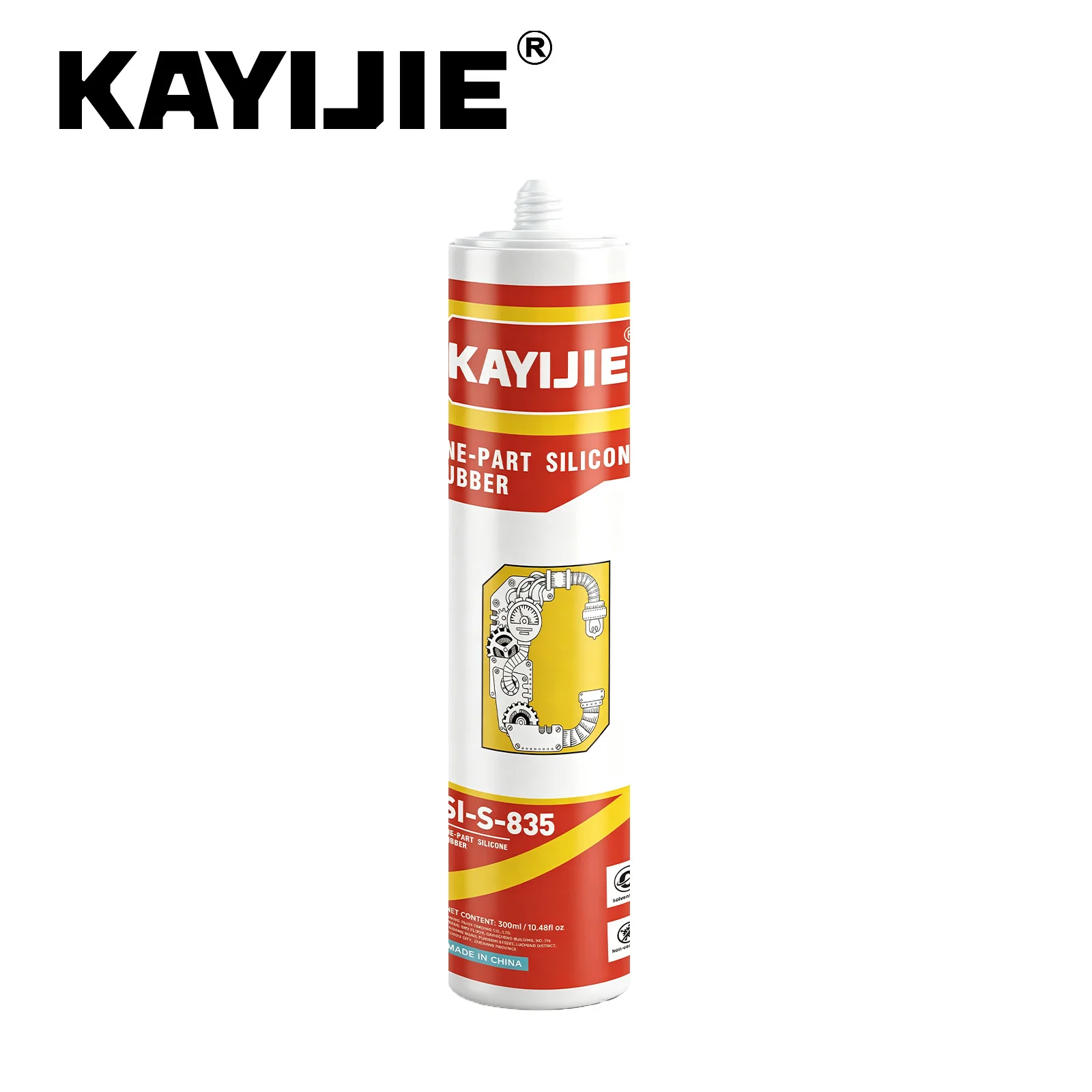 KAYIJIE-SI-S-835-Electronic Silicone Glue, Transparent & White Anti-fog Sealant for Auto Lamp & Circuit Board