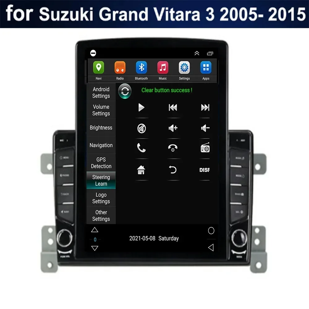 9.7" Android 14 For Suzuki Grand Vitara 3 2005 - 2035 Tesla Type Car Radio Multimedia Video Player Navigation GPS Camera view 5