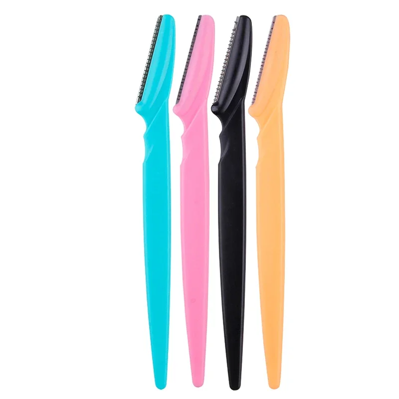 Karsyngirl ferramentas de beleza para mulheres aparador de sobrancelha tesoura de sobrancelha com pente de aço inoxidável sobrancelha navalha cílios tesoura de cabelo